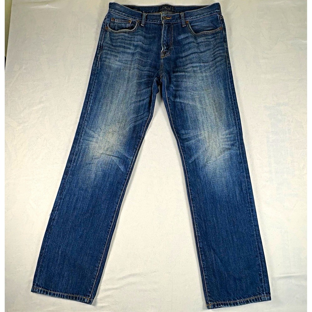 Lucky Brand 221 Straight Fit Men's Blue Medium Wash Denim Jeans 36x33